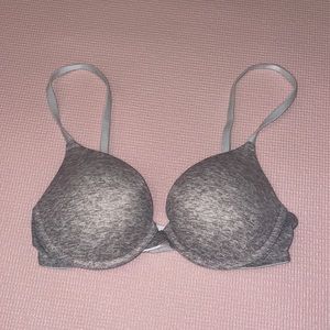 32C Gray PINK Push-Up Bra